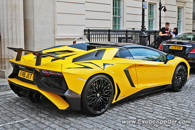 Lamborghini Aventador spotted in London, United Kingdom