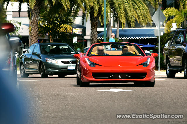 Ferrari 458 Italia spotted in Sarasota, Florida