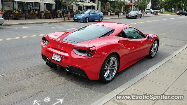 Ferrari 488 GTB spotted in Wellesley, Massachusetts