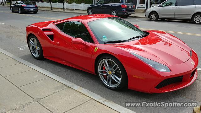 Ferrari 488 GTB spotted in Wellesley, Massachusetts