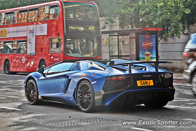 Lamborghini Aventador spotted in London, United Kingdom