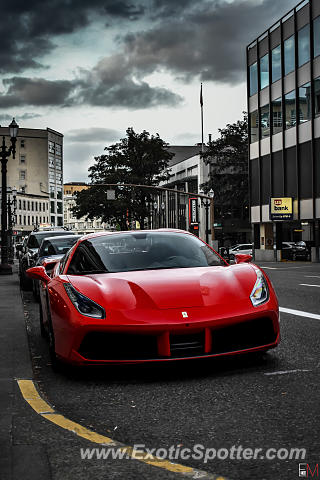 Ferrari 488 GTB spotted in Portland, Oregon