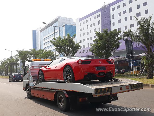 Ferrari 458 Italia spotted in Serpong, Indonesia