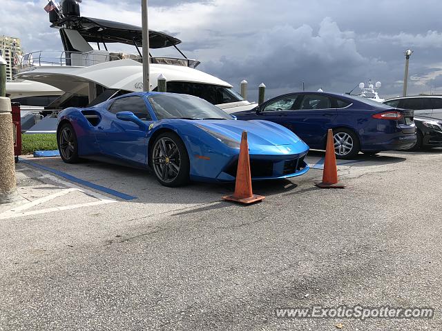 Ferrari 488 GTB spotted in Fort Lauderdale, Florida