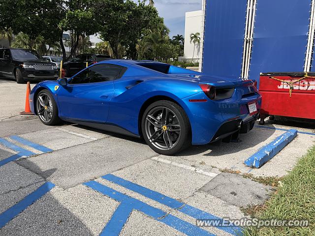 Ferrari 488 GTB spotted in Fort Lauderdale, Florida