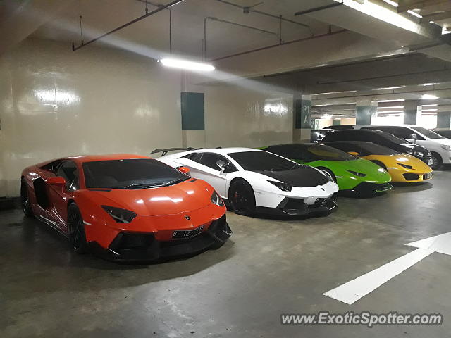 Lamborghini Aventador spotted in Jakarta, Indonesia