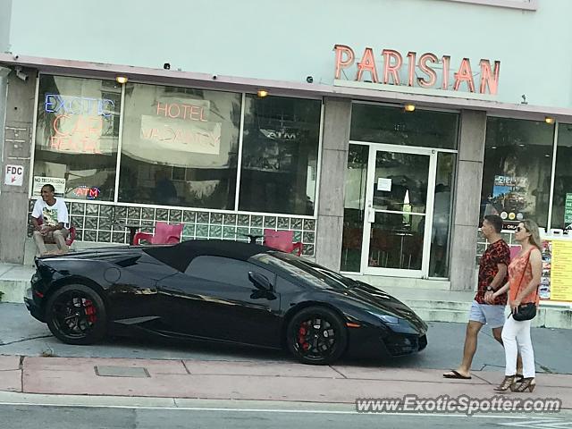 Lamborghini Huracan spotted in Miami Beach, Florida