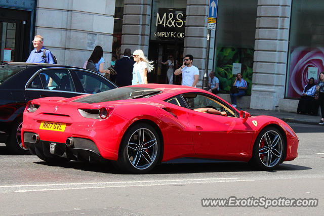 Ferrari 488 GTB spotted in London, United Kingdom