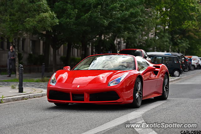 Ferrari 488 GTB spotted in Warsaw, Poland