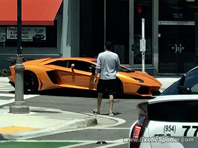 Lamborghini Aventador spotted in Ft Lauderdale, Florida