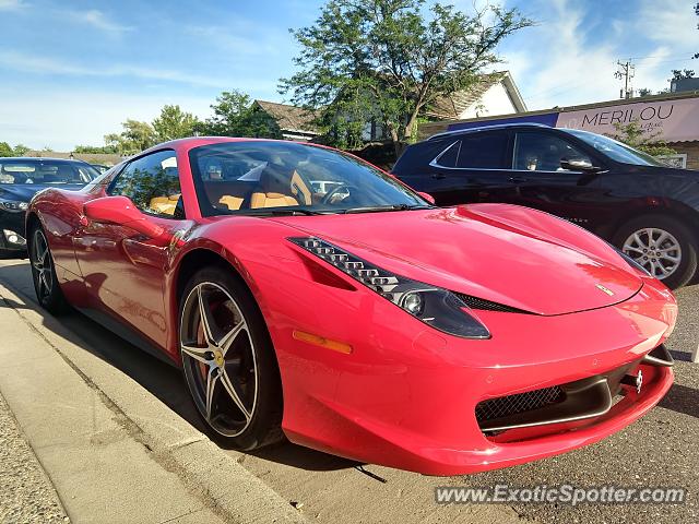 Ferrari 458 Italia spotted in Wayzata, Minnesota