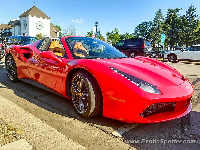 Ferrari 488 GTB spotted in Wayzata, Minnesota