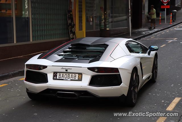 Lamborghini Aventador spotted in Auckland, New Zealand