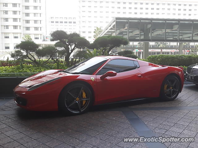 Ferrari 458 Italia spotted in Jakarta, Indonesia