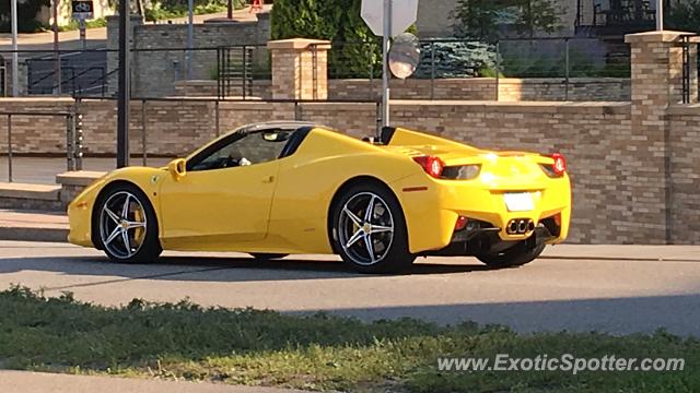 Ferrari 458 Italia spotted in Minneapolis, Minnesota