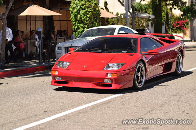 Lamborghini Diablo spotted in Bevery Hills, California