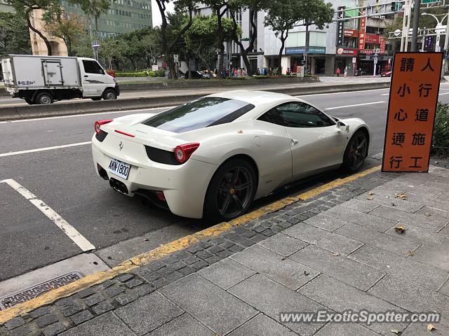 Ferrari 458 Italia spotted in Taipei, Taiwan