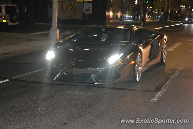 Lamborghini Aventador spotted in Manhattan, New York