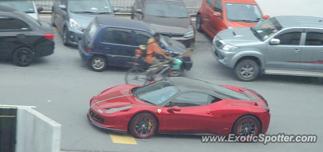 Ferrari 458 Italia spotted in Kuala lumpur, Malaysia