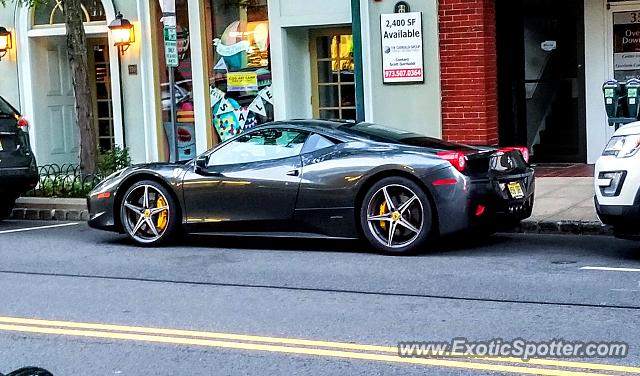 Ferrari 458 Italia spotted in Summit, New Jersey