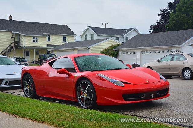 Ferrari 458 Italia spotted in Elkhart Lake, Wisconsin