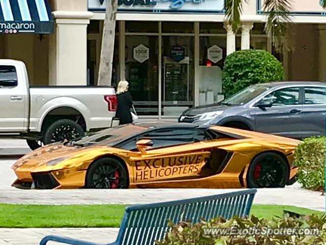 Lamborghini Aventador spotted in Boca Raton, Florida