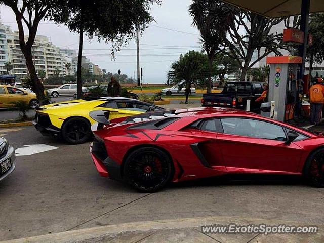 Lamborghini Aventador spotted in Lima, Peru