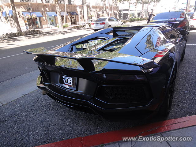 Lamborghini Aventador spotted in Beverly Hills, California