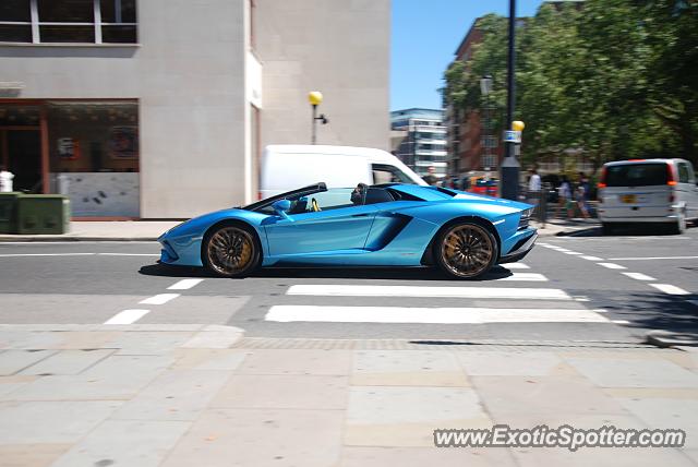 Lamborghini Aventador spotted in London, United Kingdom