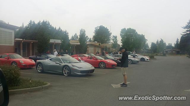 Ferrari 458 Italia spotted in Bow, Washington