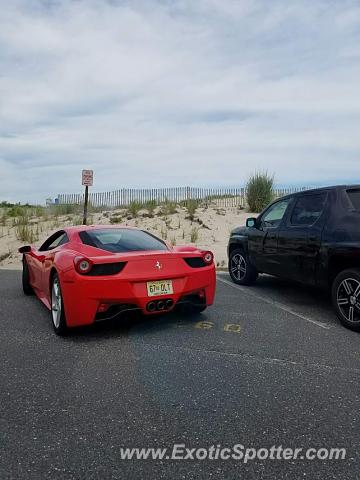 Ferrari 458 Italia spotted in Seaside Park, New Jersey