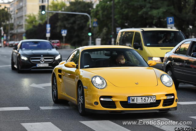 Porsche 911 Turbo spotted in Warsaw, Poland