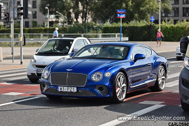 Bentley Continental spotted in Warsaw, Poland