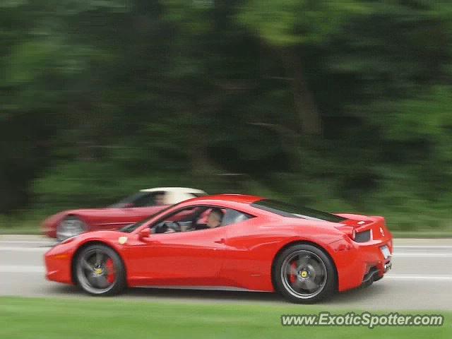 Ferrari 458 Italia spotted in Detroit, Michigan