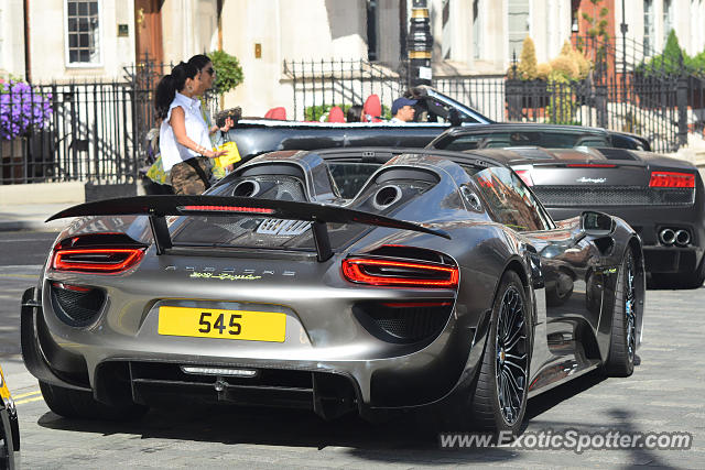 Porsche 918 Spyder spotted in London, United Kingdom