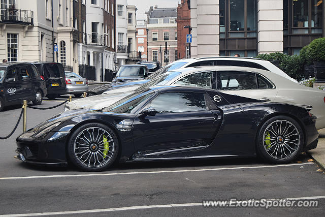 Porsche 918 Spyder spotted in London, United Kingdom