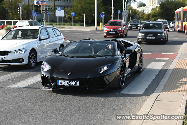 Lamborghini Aventador spotted in Warsaw, Poland