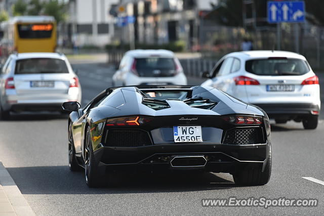 Lamborghini Aventador spotted in Warsaw, Poland