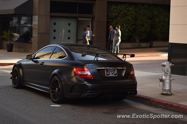 Mercedes C63 AMG Black Series spotted in Pasadena, California