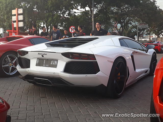 Lamborghini Aventador spotted in Jakarta, Indonesia