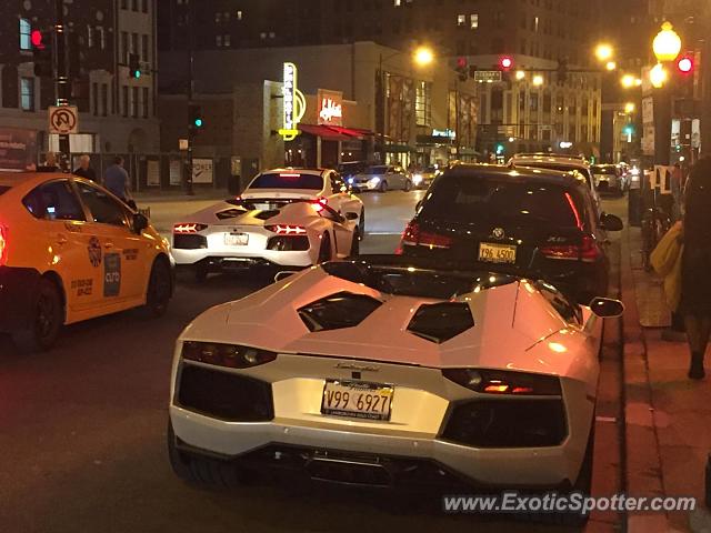 Lamborghini Aventador spotted in Chicago, Illinois