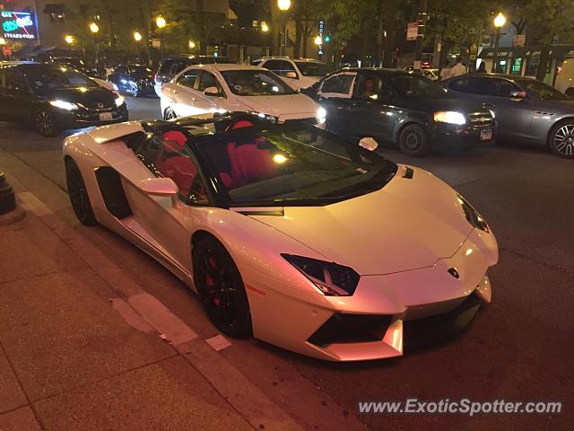 Lamborghini Aventador spotted in Chicago, Illinois