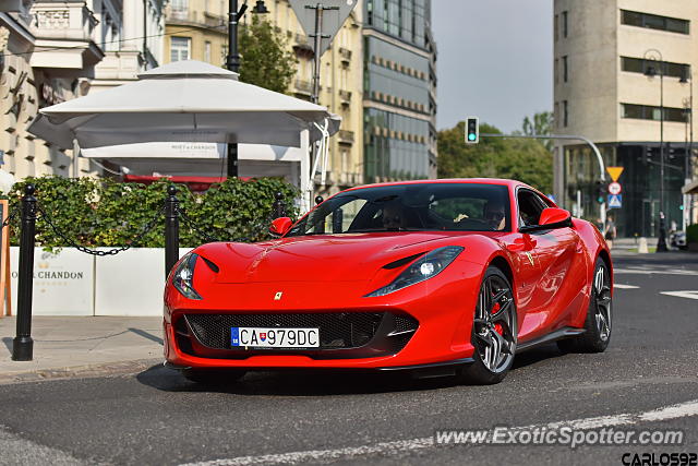 Ferrari 812 Superfast spotted in Warsaw, Poland