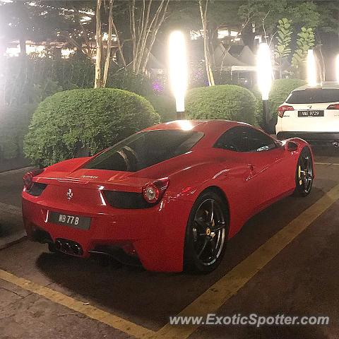 Ferrari 458 Italia spotted in Kuala Lumpur, Malaysia