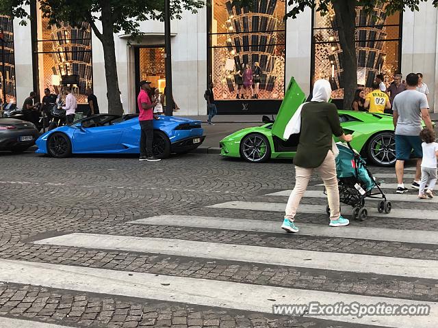 Lamborghini Huracan spotted in Paris, France