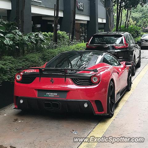 Ferrari 458 Italia spotted in Kuala Lumpur, Malaysia