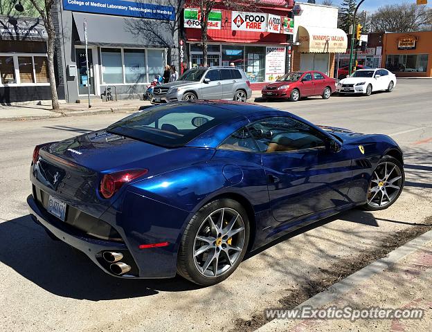 Ferrari California spotted in Winnipeg, Canada