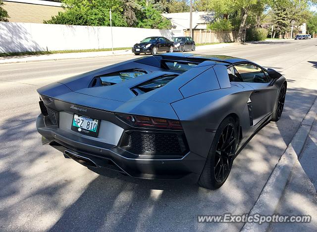 Lamborghini Aventador spotted in Winnipeg, Canada