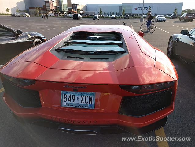 Lamborghini Aventador spotted in Minnetonka, Minnesota