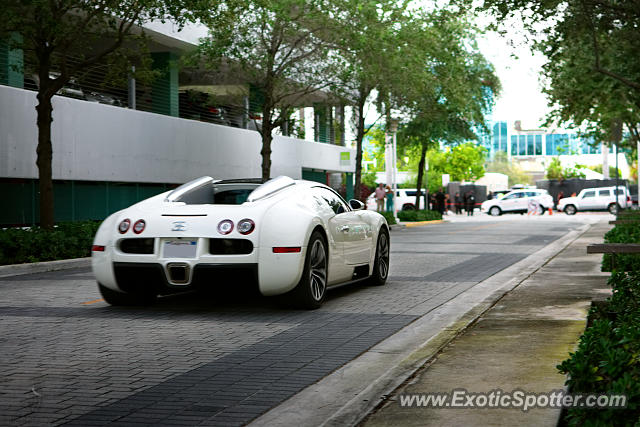 Bugatti Veyron spotted in Miami Beach, Florida